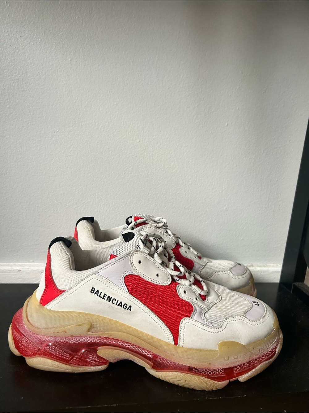 Balenciaga Chunky Sneaker in White & Red